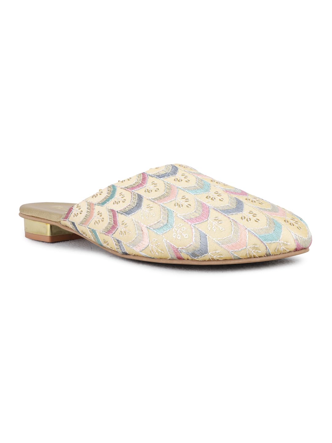 inc.5 Womens Golden Printed One Toe Flat Mules-picture-24