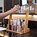 GOBAM Bamboo Makeup & Countertop Organizer, Small - 2 Layer Cosmetics, Lipsticks, Jewelry, Brushes, Hair Accessories & Perfume Organizer for Dresser, Easy Assembly - Natural