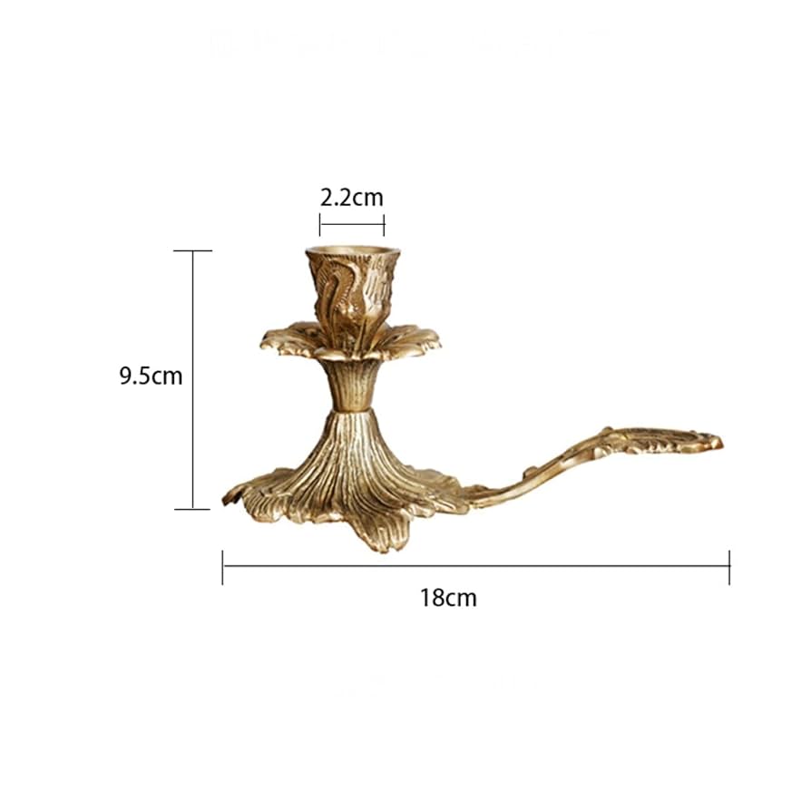 Amazon.co.jp: アンティークスタイル銅燭台ホルダー 18 × 9.5