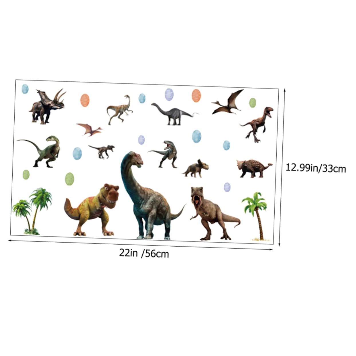 Toyvian 5 zestawów świecących naklejek ściennych z dinozaurami na abażur ramy, żółwia, planety, na stolik nocny dla małych dzieci, opuchnięte orzeł PCW