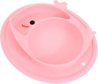 ibasenice 1Pc Placa Infantil Silicone Utensílio Resto Placa Crianças Utensílios De Mesa Prato De Silicone Talheres Prato De Silicone Prato De Jantar Produtos Infantis Criança Sílica Gel