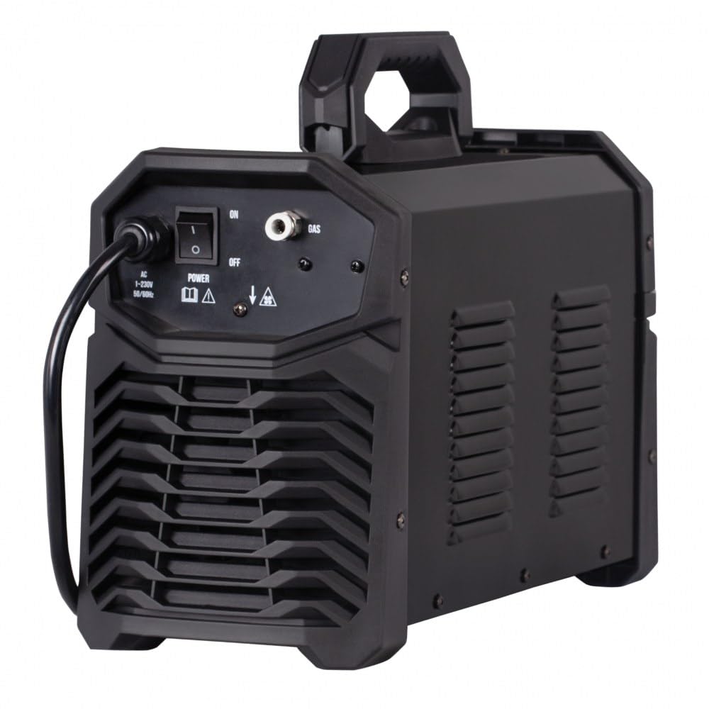 Spartus EasyCUT 40s Compressor - Taglierina al plasma inverter con compressore integrato e accensione pilota per un taglio preciso di metallo fino a 20 mm - 40 A potenza, 230 V