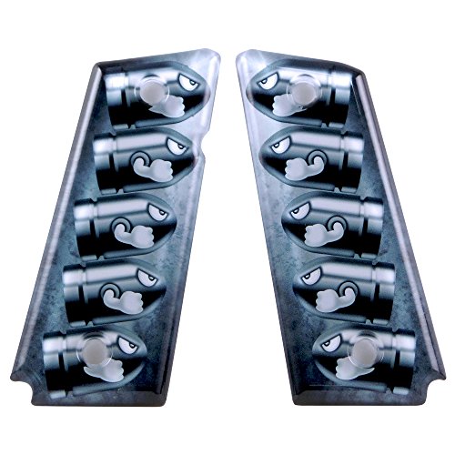 Custom 1911 Compact Ambi & Non-Ambi fit Acrylic Grips Canned Heat Colt Sig Springfield S&W