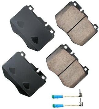 Akebono Brakes - Brake Pad Set - Superior initial effectiveness with no required break-in period, EUR1796, GREY