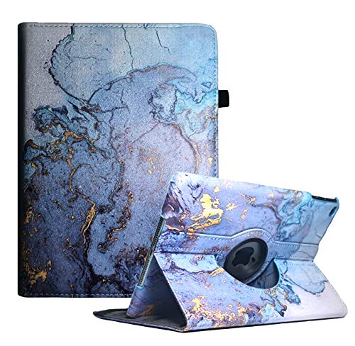 iPad Rotating Case for iPad 4 3 2 (Old Model) - 360 Degree Rotating Smart Stand Protective Cover with Auto Wake/Sleep for iPad 4th Gen, iPad 3 & iPad 2 (Marble-Grey)