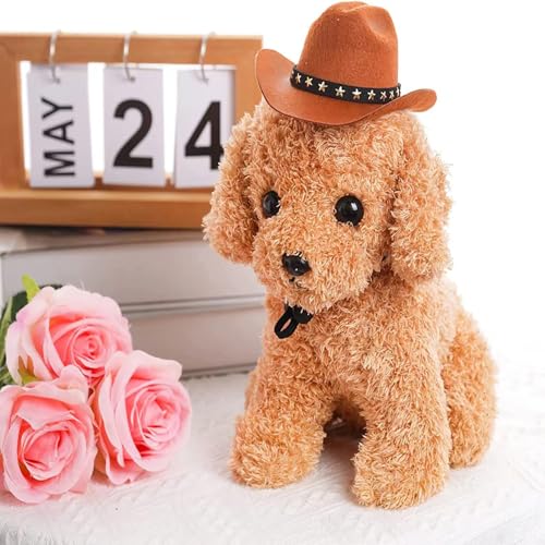 Sombrero vaquero ajustable para mascotas pequeñas miniatura 2