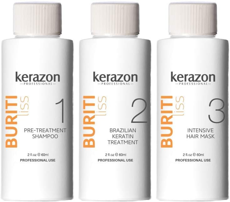 Tratamiento de Keratina Queratina Brasileña para Alisar KERAZON Kit Importada - Brazilian Keratin Treatment Complex Blowout