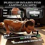 Push Up Board Fitness, Workout Home Gym Equipment, 20 in 1 Exercise Pushup Bar Handles for Floor, Strength Training Equipment for Men - Image 3
