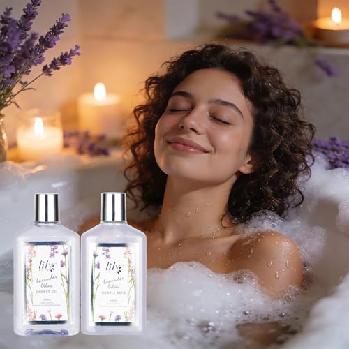 Image of 15Pcs Spa Bath Gifts Set Kit - Relaxing Lavender Spa Gift Baskets for Women