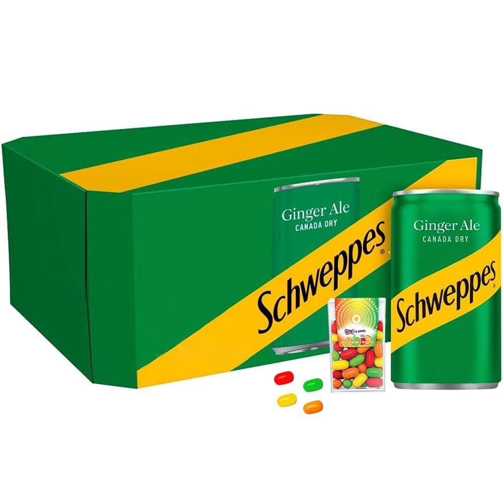 Canada Dry Ginger Ale - Refreshing 12 Pack (150ml) Cans With Mint Bonus for Effortless Enjoyment Sold By VR Angel