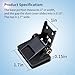 1 Pack Dust Cover Hinge Turntable Parts Compatible with Akai AP-206,AR - AR The Turntable,BSR - Quanta 450SX,Kenwood - KD-40R,Sony PS-11,PS-22,Yamaha - P-200,Different Makes Models of Turntables