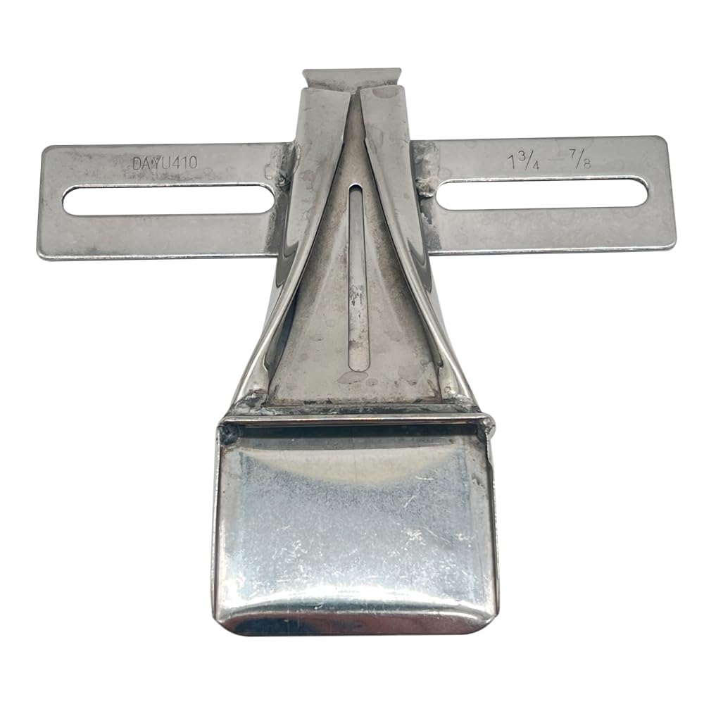 LNKA Sewing Machine Binder Folder DAYU410 Two Sides Upward Reverse Belt Loop Folder for 2 Needle Lochstitch Machine (Tape Size:1-3/4 Finish Size:7/8)