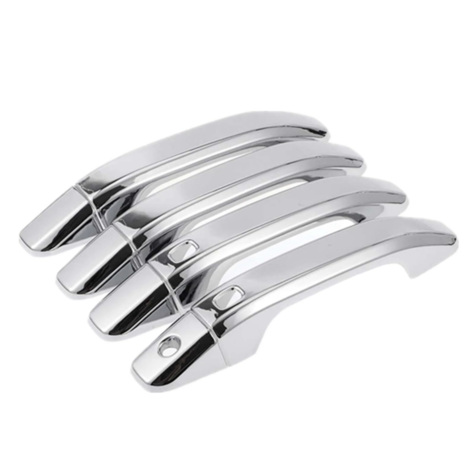 Rdwspli Chrome Silver Exterior Handle Shell Compatible With Chevrolet For Suburban 2015 2016 2017-2023 Exterior Door Handle Cover With 2 Keypad 4Pcs Tone