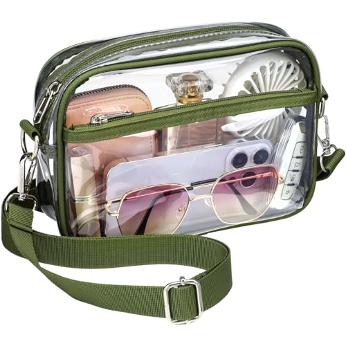 Image of PACKISM Clear Bag for Stadium Events - Small Clear Purses for Women Stadium Crossbody for Game Day, Festival, Concerts