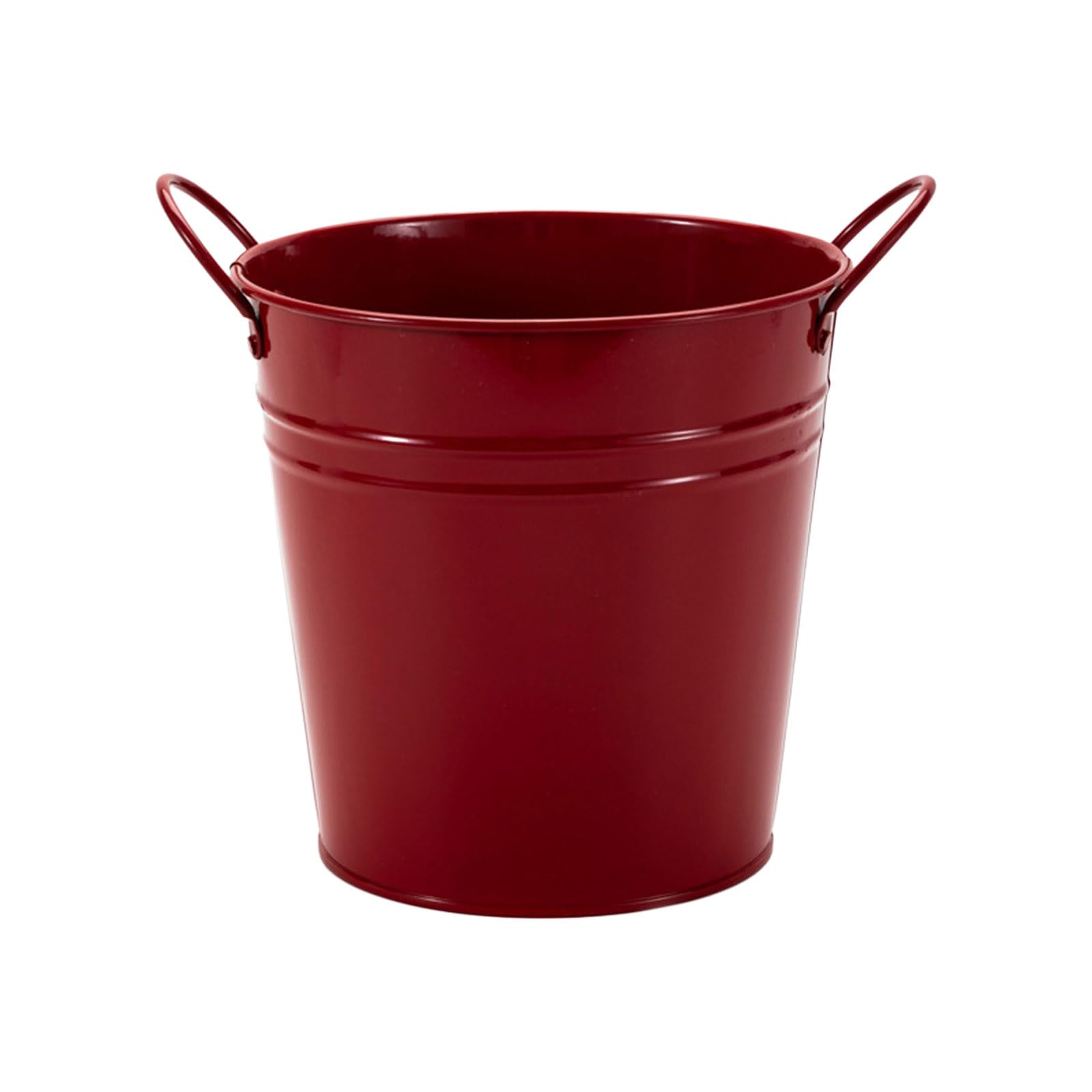 Hsioluted Iron Potted Plant Vase Flowerpot Creative Balconys Hanging Planter Bucket Small Binaural Flower Pots Garden Decoration Garden Fence Hanging