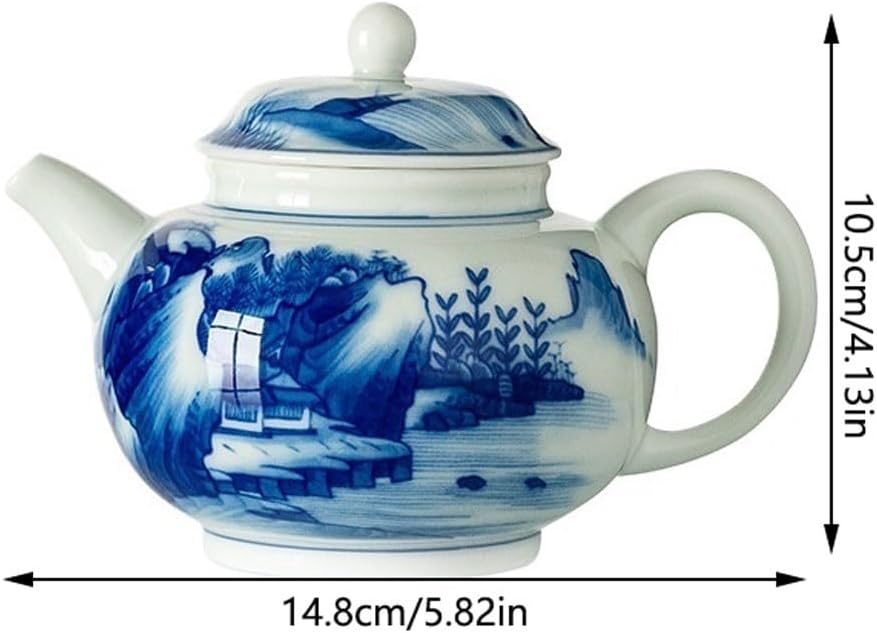 Ceramic Teapot Kung Fu Tea Set Chinese Hand-painted Teapot For Brewing Tea Household Ceramic Tea Kettle Teapot With Filter Tea Pot Ceramic
