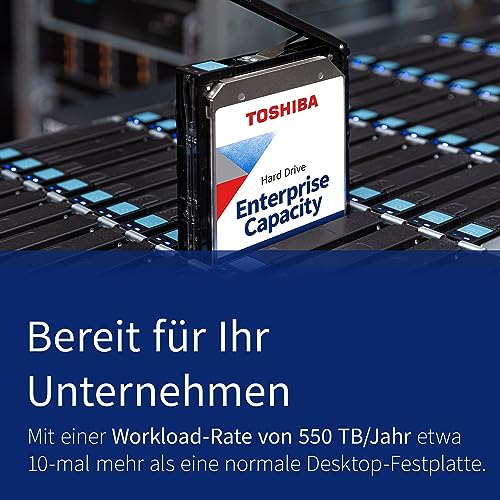 Image of Toshiba 6TB Enterprise Internal Hard Drive - MG Series 3.5 inch SATA HDD Mainstream Server and Storage, 24 /7 Reliable Operation, Hyperscale and Cloud Storage (MG06ACA600E)