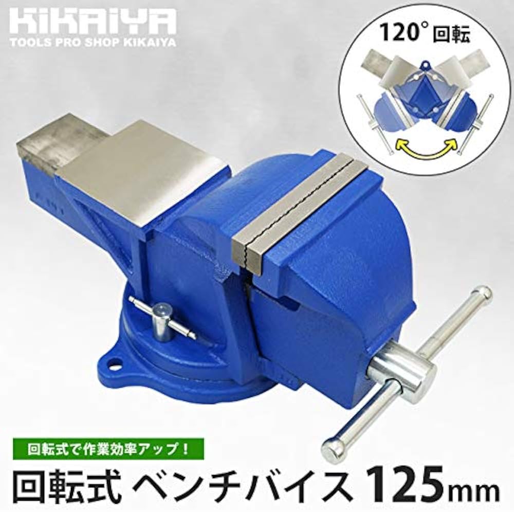 回転台付ﾊﾞｲｽ WILTON-125 回転台付ﾊﾞｲｽ WILTON-125 リードバイス回転台 TRUSCO 【通販