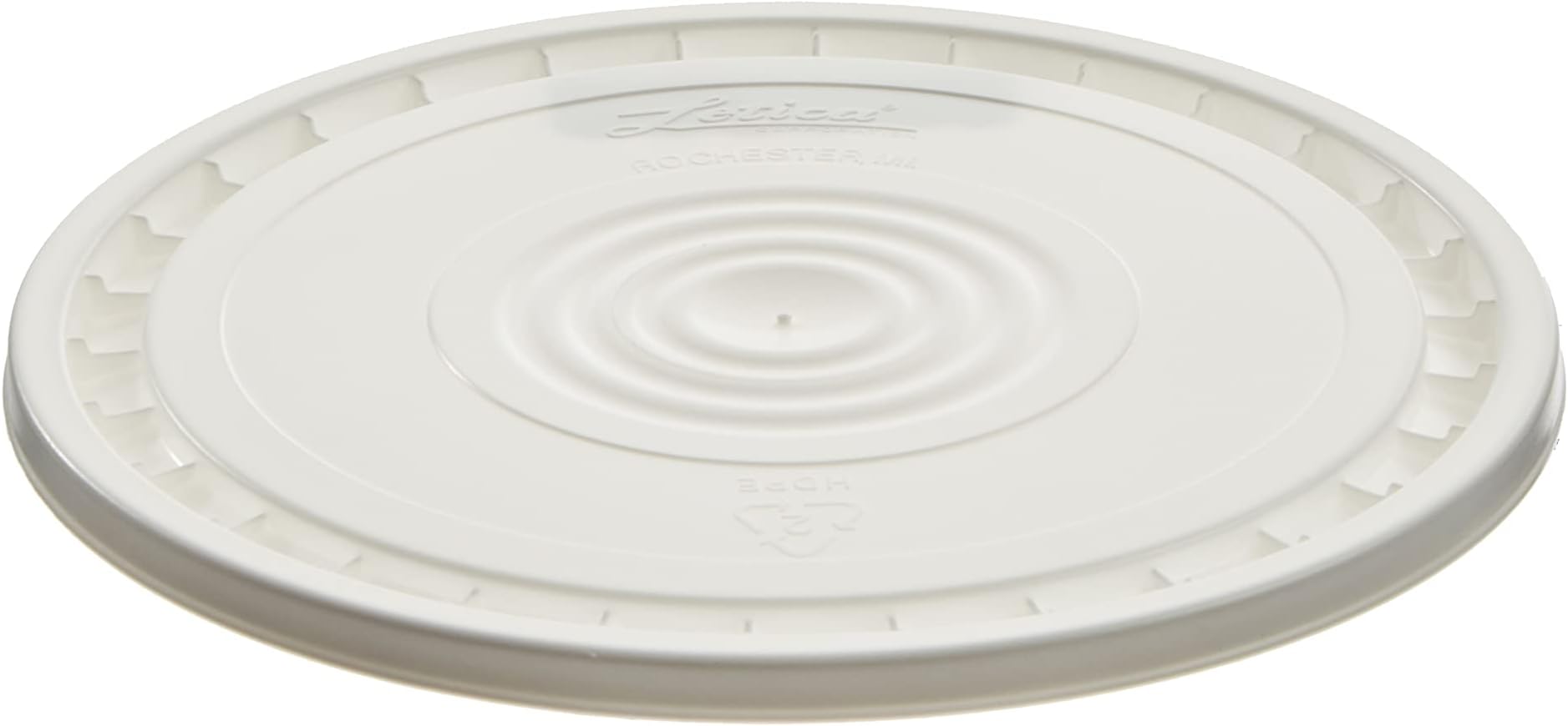 Hudson Exchange Reusable Easy Peel Lid for 3.5, 5, 6, and 7 gal Buckets, HPDE, White, 120 Pack