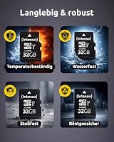 Intenso microSD-Karte Premium Multipack, 5X 32 GB, Micro SDHC, für Smartphones, Tablets & Kameras, wasserdicht, sturzfest, röntgensicher, temperaturfest, bis zu 90 MB/s – Ansicht 3