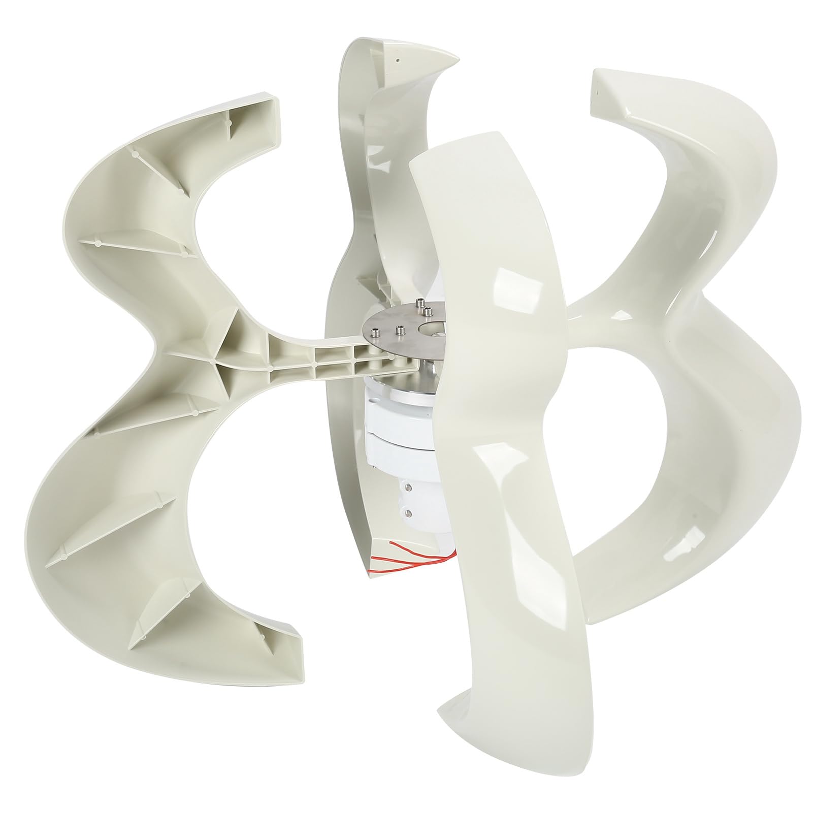 Garosa Generador de Energía de Turbina Eólica, 4 Palas, Nailon Duradero, 400 W, Ideal para Uso Doméstico y Marino (12V)