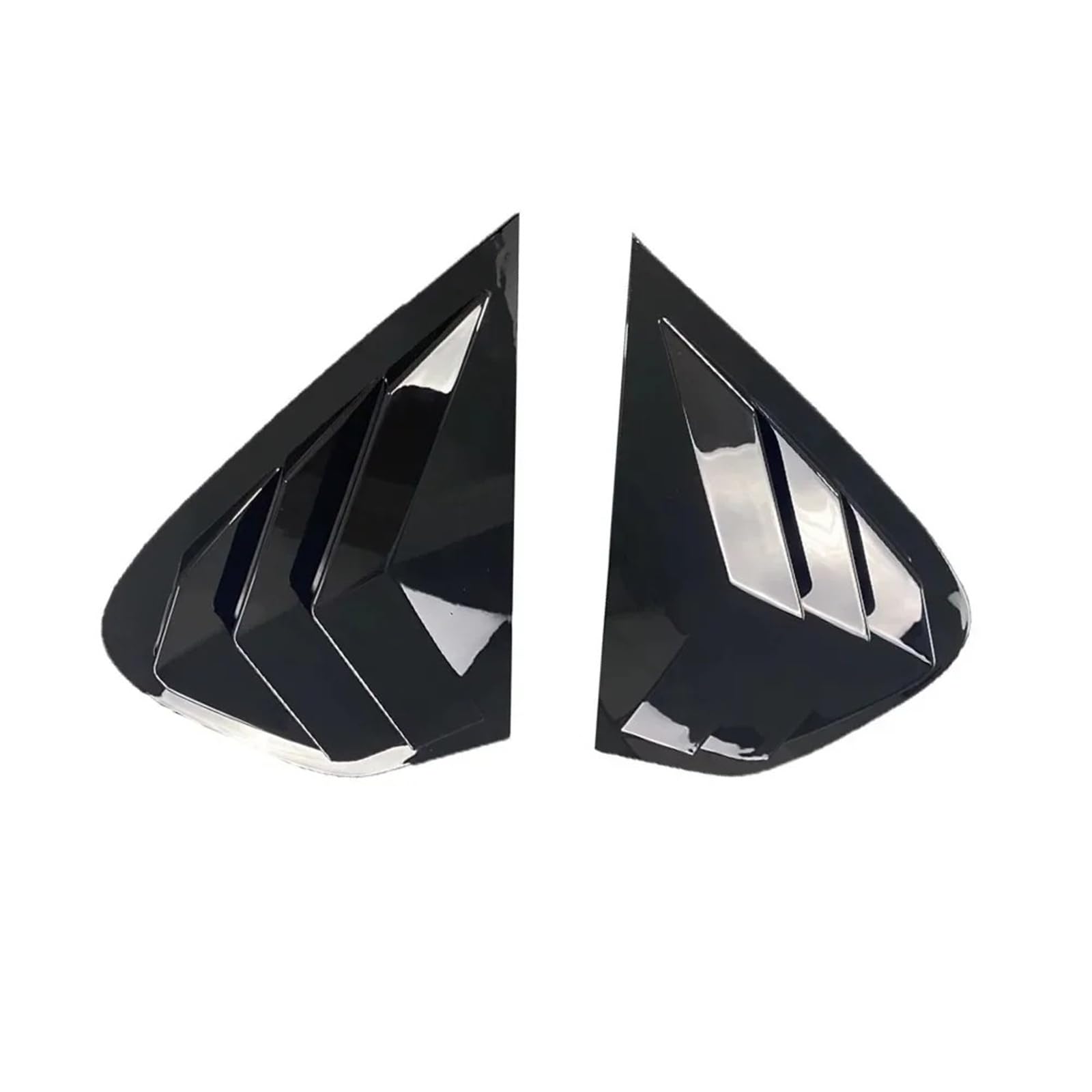 Persiennes de vitres pour BMW X6 E71 E72 cache de custode arrière noir brillant - 4