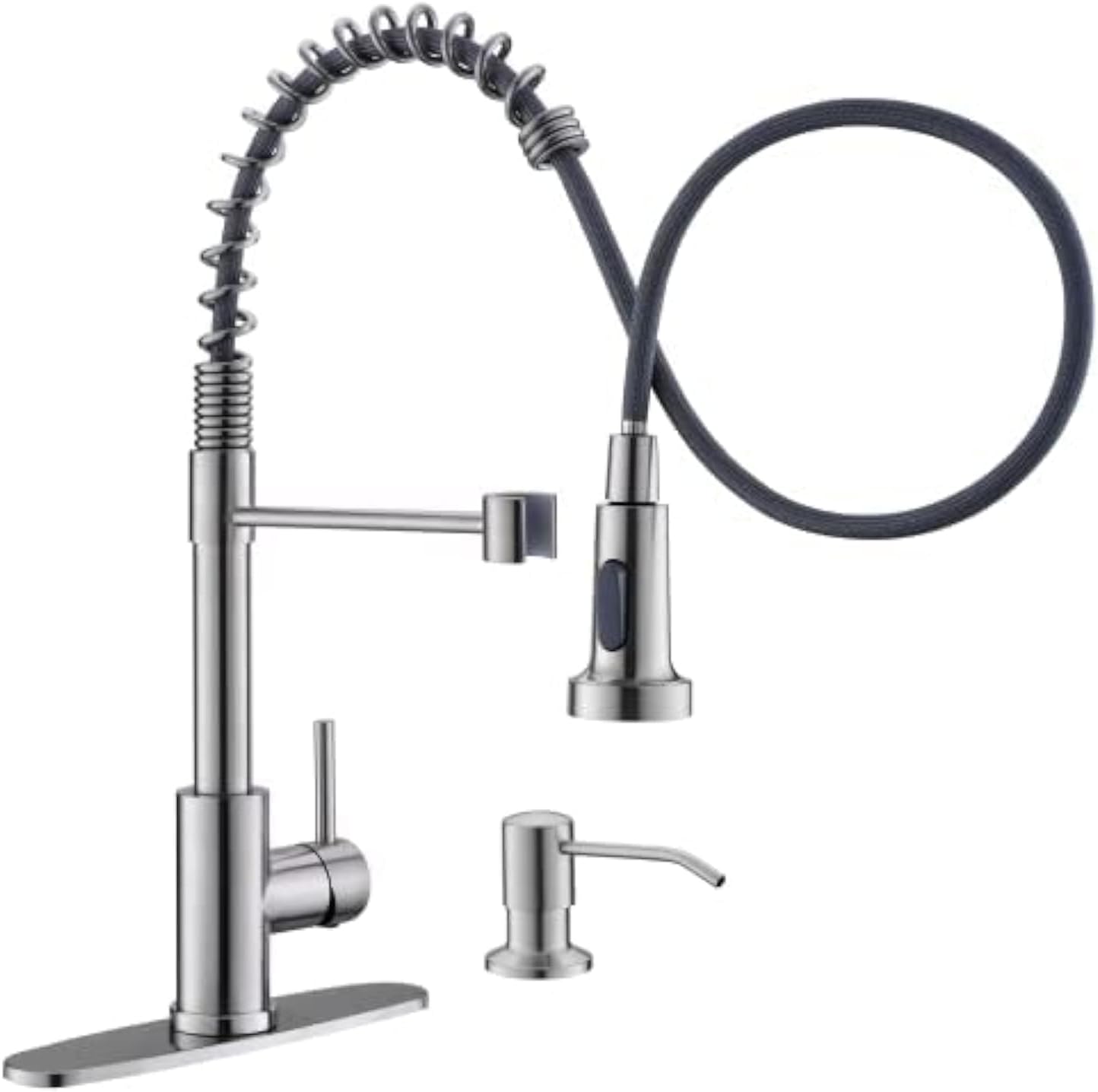 GIMILI Kitchen Faucet with Pull Out Sprayer, Brushed Nickel
