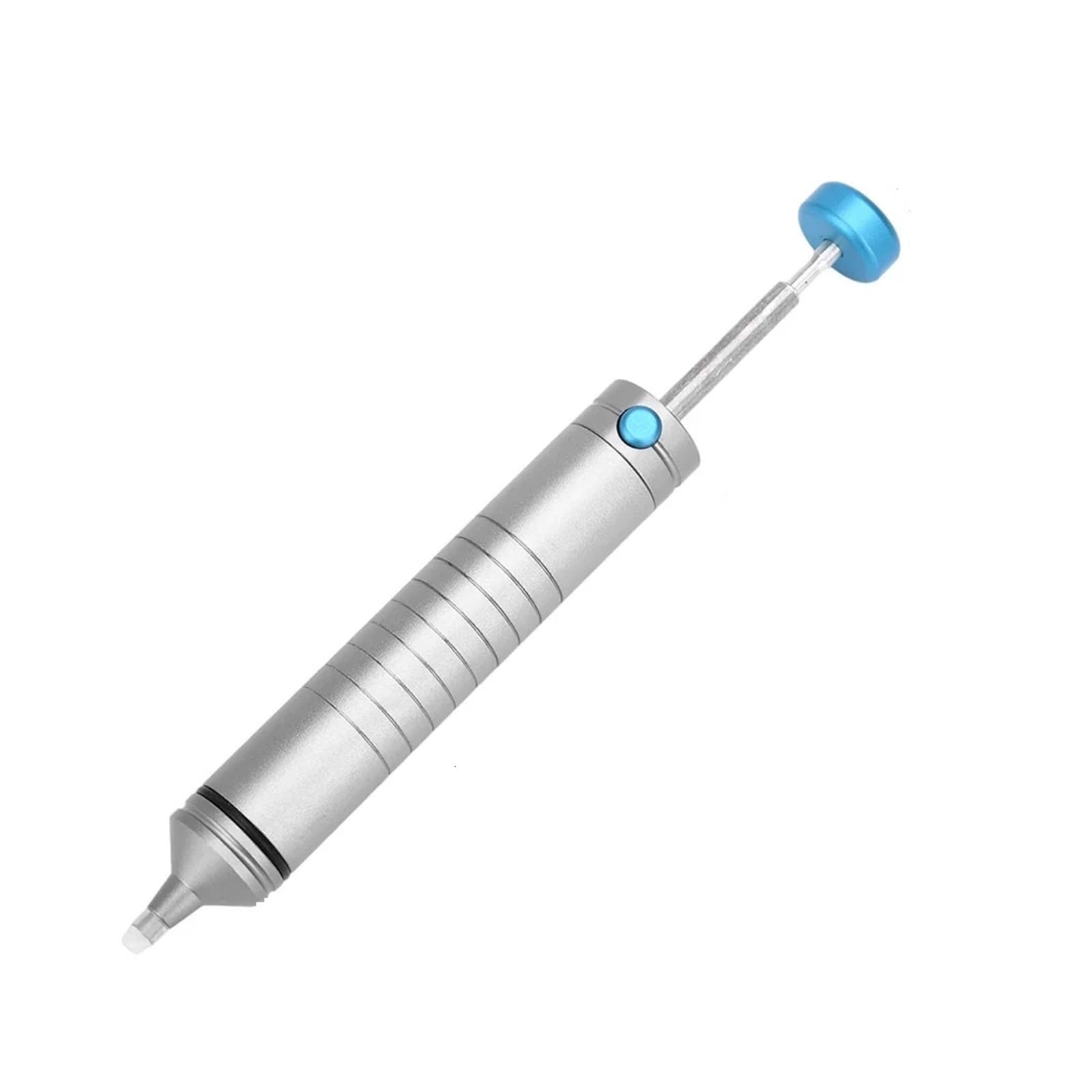 Xuyuyan 170Mm Aluminium Solder Sucker Non Clogging Heavy-Duty Desoldering Pump With Heat Resistance Silicone Nozzle Soldering Iron Desolder