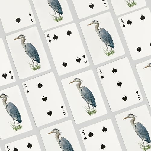 Baraja de Póker Lantern Press Blue Heron 52 cartas miniatura 4