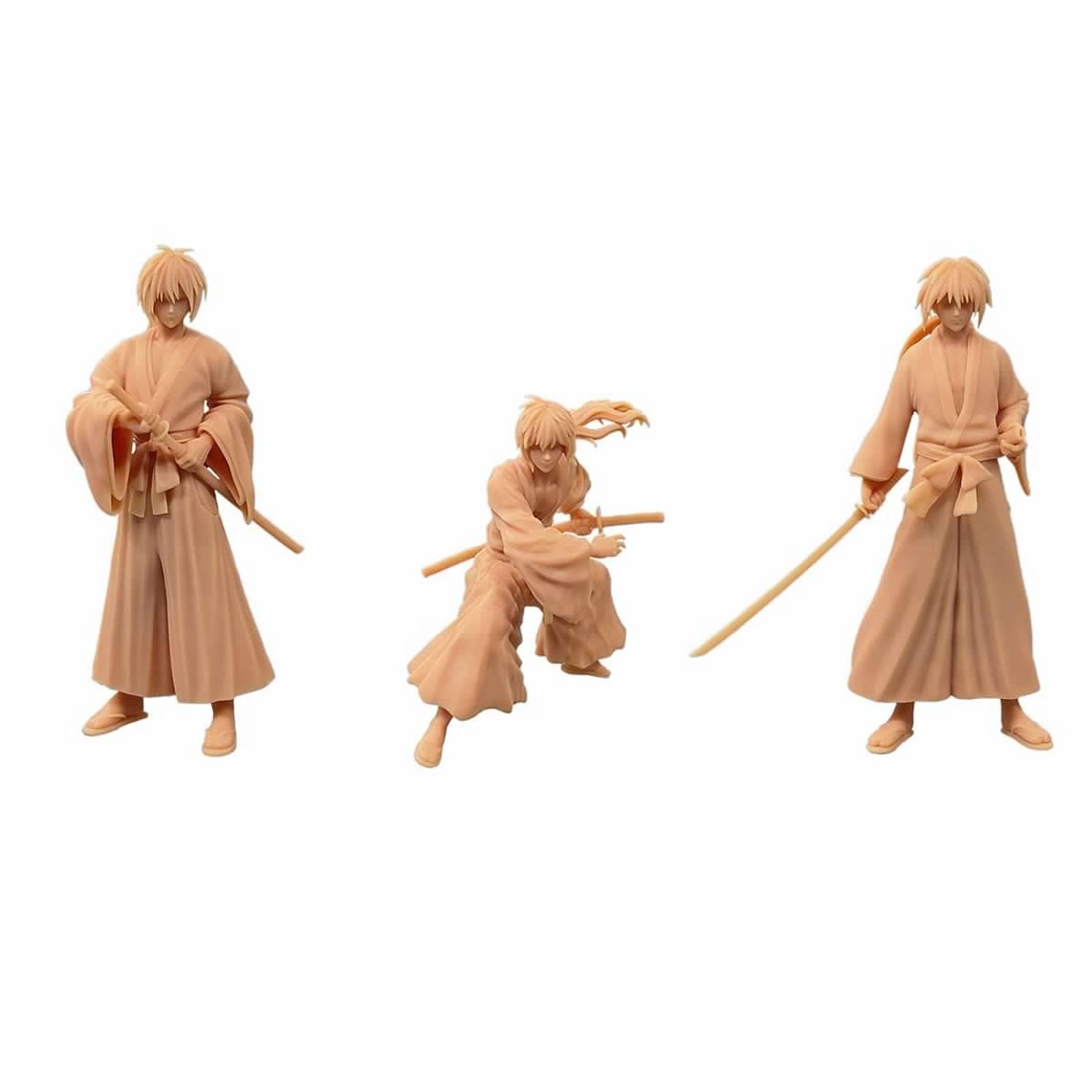 ZEDACAKAI 1/64 Scale Anime Figure Model Kit - 5 Pcs Unpainted Miniatures For Diorama
