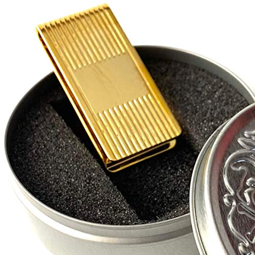 Simple Mans Standard Stainless Steel One Fold Money Clip with Tin Gift Box2