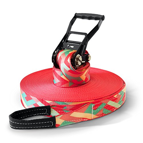 Secoroco Slackline Set – En 35m Longitud & 5 cm Ancho, Único patrón Zig Zag, Incluye Moderno Bolsa de Transporte Secoroco Slackline Set – En 35m Longitud & 5 cm Ancho, Único patrón Zig Zag, Incluye Moderno Bolsa de Transporte