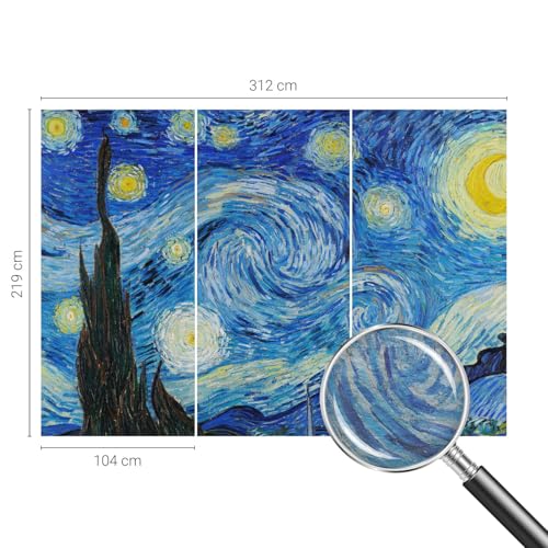 Impression de haute qualité pour décor mural intissé ciel nocturne lavable - 5