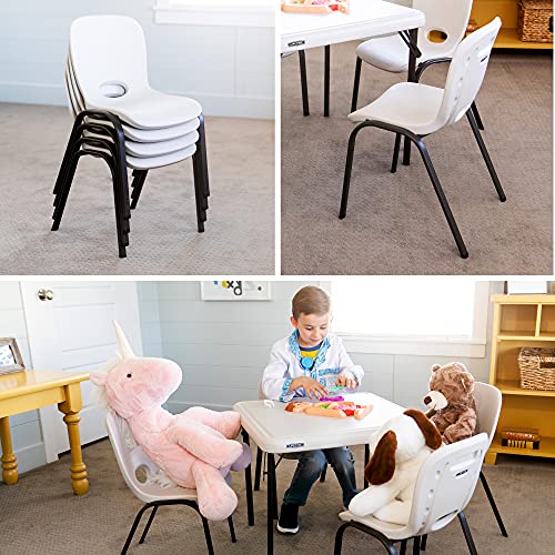 Image of LIFETIME 80385 Kids Stacking Chair, Almond