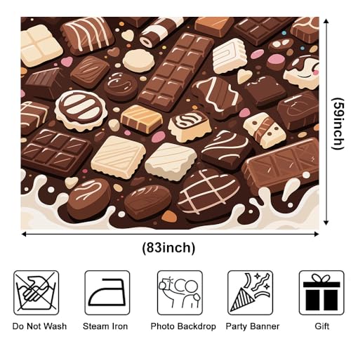 Fondo fotográfico Chocolate 210x150 cm miniatura 3