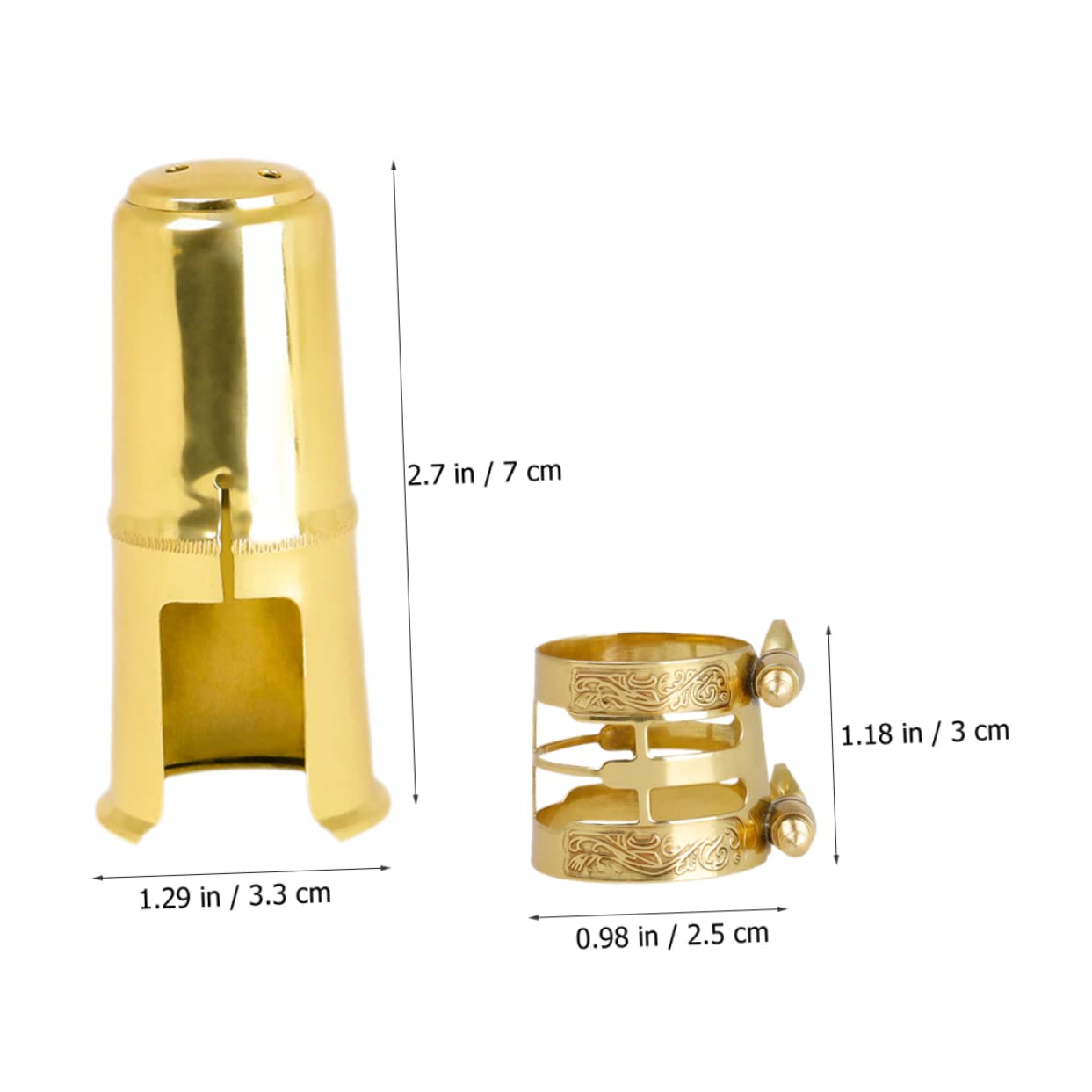 ifundom 4sets Coperchi Per Saxofono Clip Accessorio Per Musicisti Facile Installare e Manutenere Design Per Ottimale