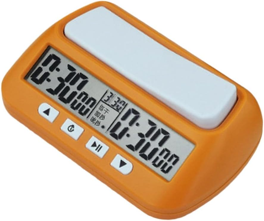 WINTI Chess Game Competition Digital Count Up Down Timer Chess Clock Yellow