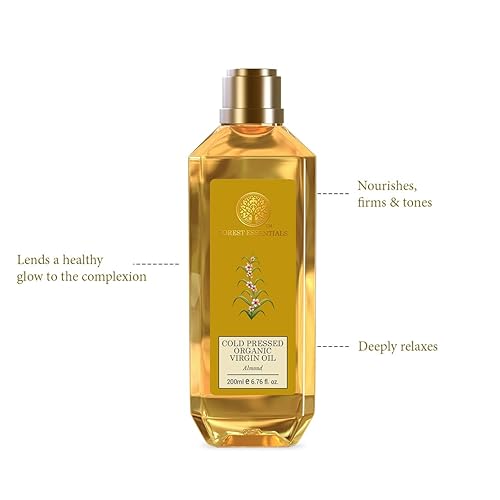 Miniatura 3 de Forest Essentials Aceite de Almendras Virgen Prensado en Frío Bio - 6.8 fl oz