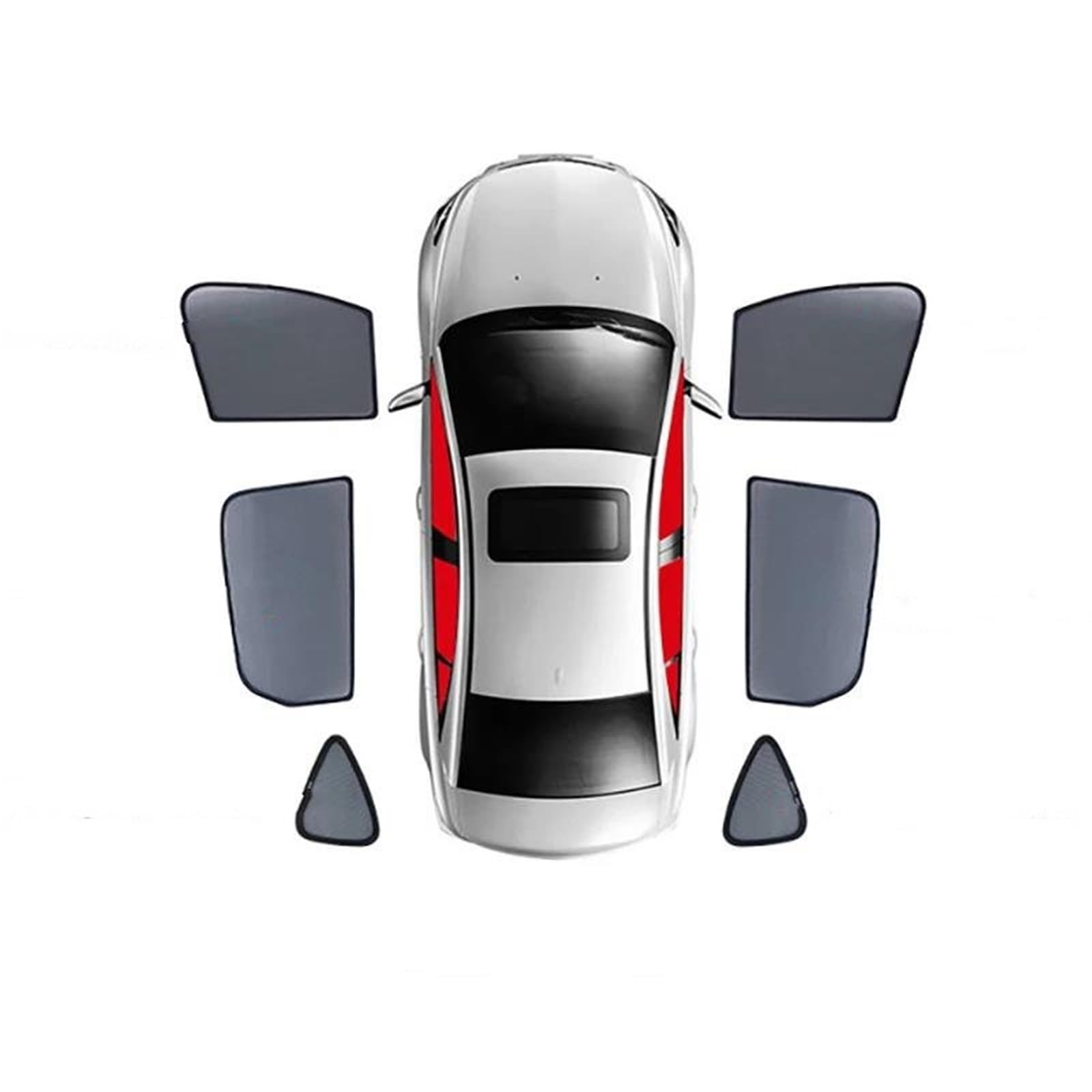 Parasol Magnético Coche para Jeep para Grand Cherokee WK2 (2011-2020), para Parabrisas Delantero, Ventana Trasera Parasol Luna Coche Reflectante
