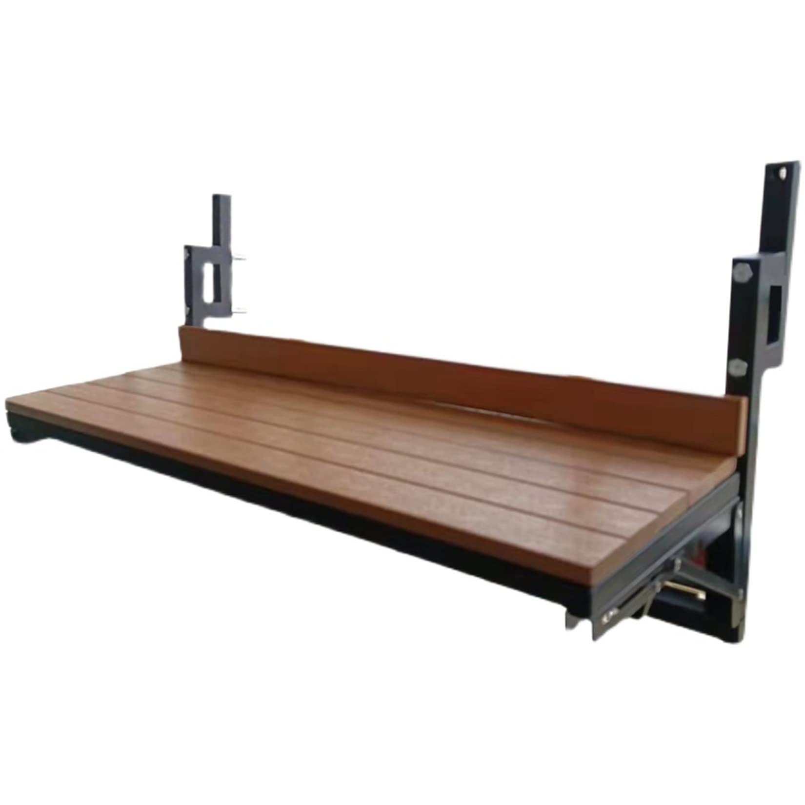 Tavolo pieghevole da balcone per ringhiere, tavolo da appendere a parete per patio e giardino, tavolo compatto 99,8 x 24,9 cm, mobile da esterno salvaspazio