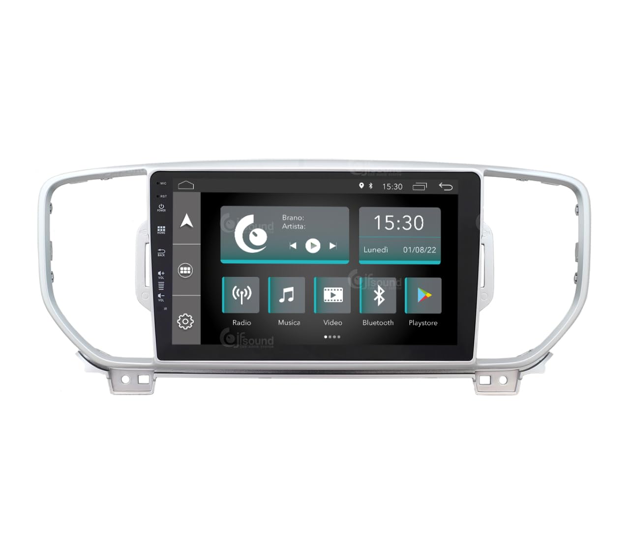 JF Sound - Autoradio Android JF-039KS-X7C-2 - Per Kia Sportage (2017-2018) con Navigatore e Retrocamera di Serie - 9" HD - CarPlay/Android Auto - GPS - 2GB RAM - 32GB ROM - DAB+ - Prodotto in Italia