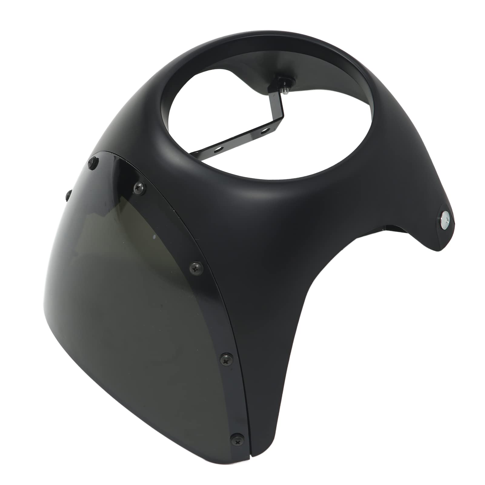 Keenso 17,8 cm (7 Zoll) Motorrad-Windschutzscheiben-Schutzkappe für die meisten Motorrad-Scheinwerfer, runder Kopf