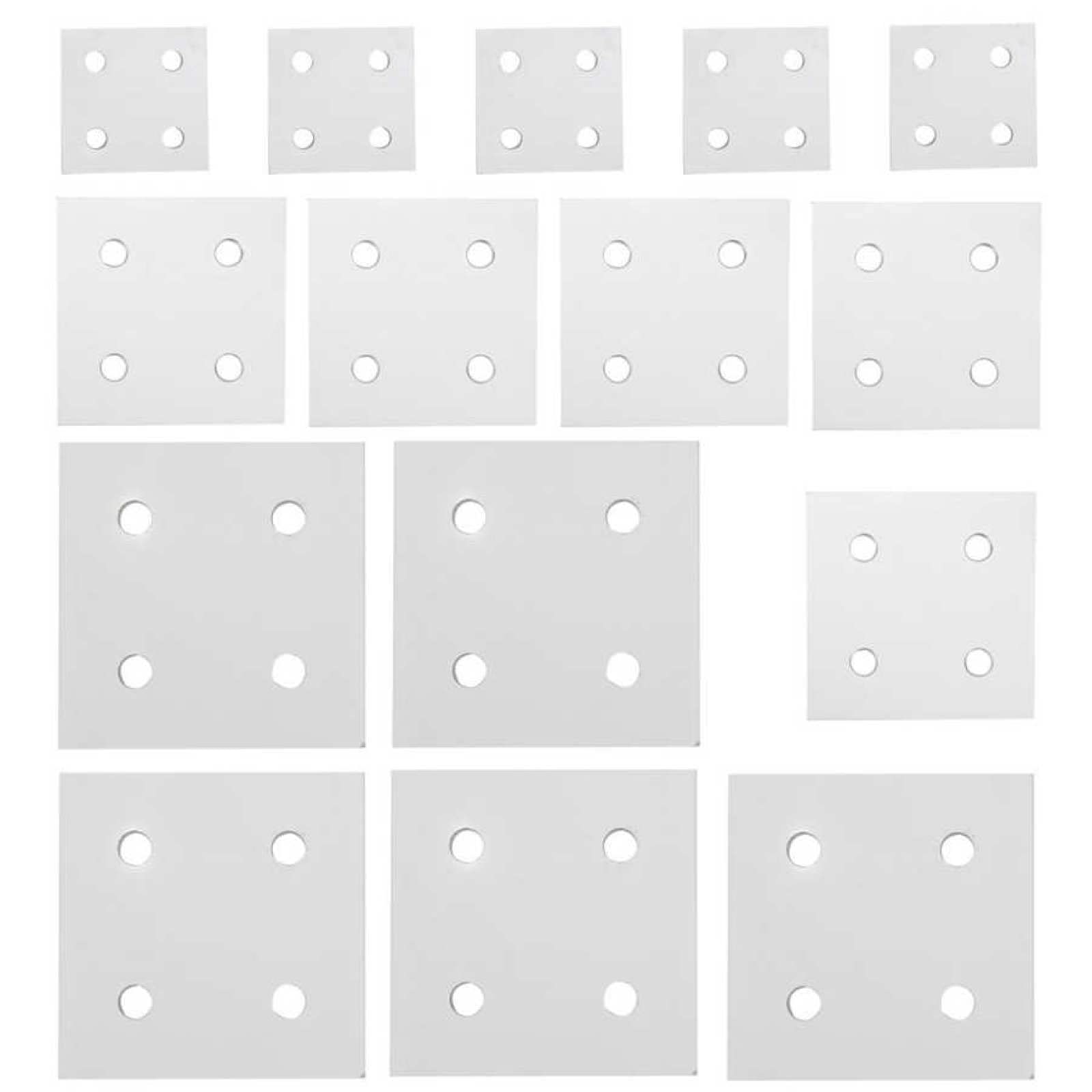 5 pièces plaque de connexion verticale à 4 trous pour plaque de connexion de carte de jonction d'extrusion d'aluminium 2040/6060/8080,2040