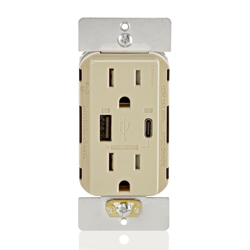 Leviton GFCI Outlet with USB - Tamper-Resistant -31