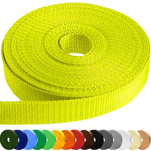 Image of TECEUM 3 /4 inch & 5 /8 inch & 1 inch & 1.5 inch & 2 inch Webbing - 10 25 50 Yards - 40+ Colors - Heavy Duty 1 Inch 1.5 Inch 2 Inch Backpack Straps - Webbing for Outdoors Indoors Crafting DIY
