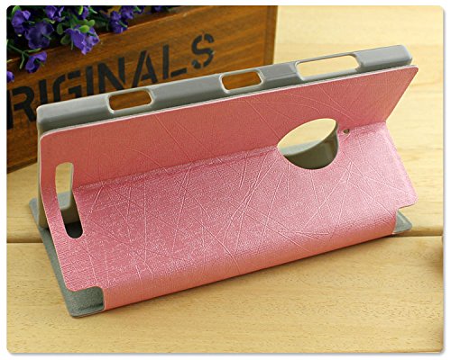 Image of Heartly Luxury PU Leather Flip Stand Back Case Cover for Nokia Lumia 830 - Cute Pink