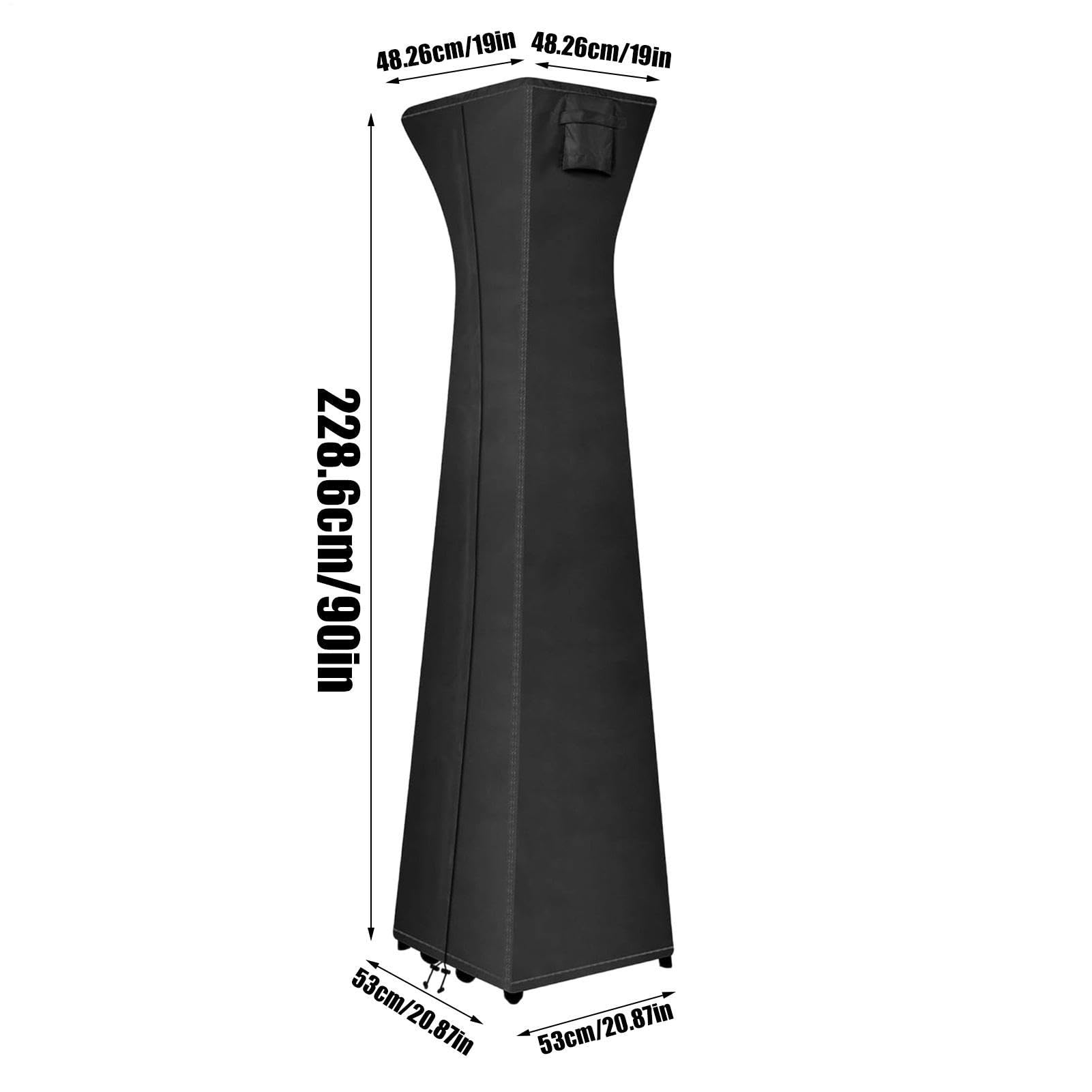 De Calefacción Pirámide - Con Cremallera, Impermeable, Resistente a los rayos UV, Al Polvo, Protección Exterior, Cubierta De Calefacción Pirámide De Pie - Calentadores Exteriores Altos Triangula
