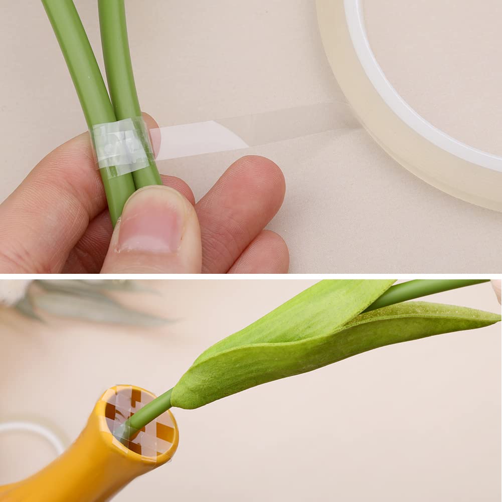 Floral Tape Clear 4 Rolls 1/4 Inch, Clear Waterproof