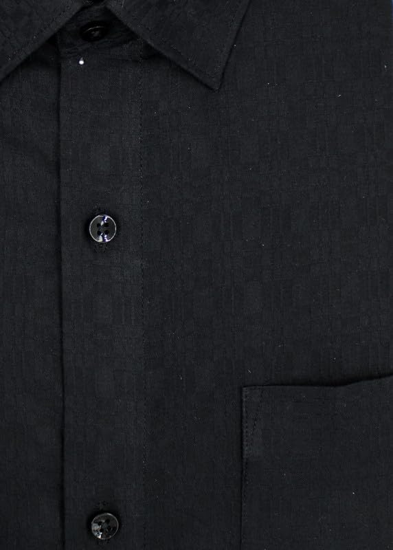 Image of 7-DAYS Men's Self Design Formal Shirt ? 100% Pure Cotton, Dobby Pattern, Slim Fit, Full Long Sleeve, Textured Gents Shirt for Work Wear and Business Casuals