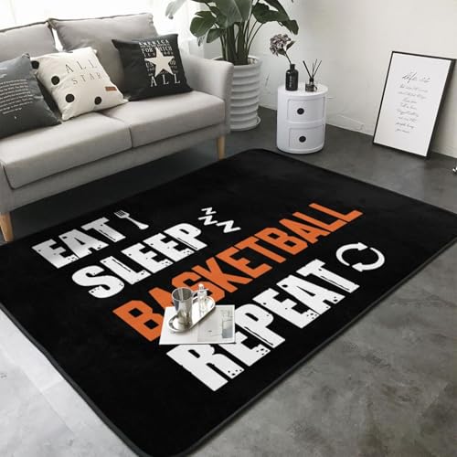 Tapete Eat Sleep Basketball Repeat 80x58 in miniatura 3